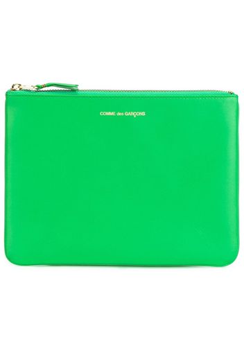 Comme Des Garçons Wallet zipped clutch - Green