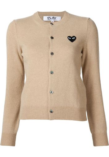 embroidered heart cardigan