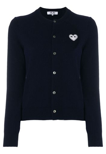 Embroidered heart cardigan