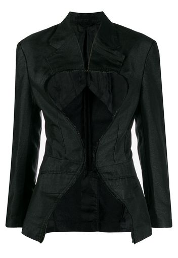 Comme Des Garçons keyhole cut-out jacket - Black