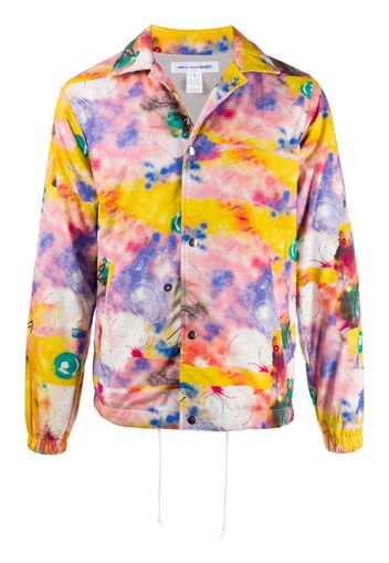 tie-dye graphic print jacket