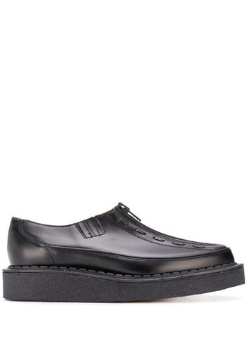 zipped chunky sole loafers