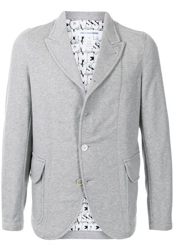 Comme Des Garçons Shirt single-breasted cotton blazer - Grey