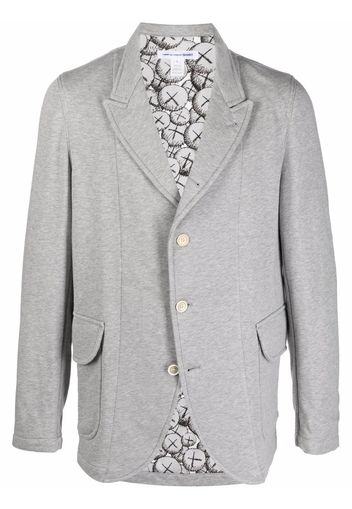 Comme Des Garçons Shirt single-breasted pouch-pocket blazer - Grey