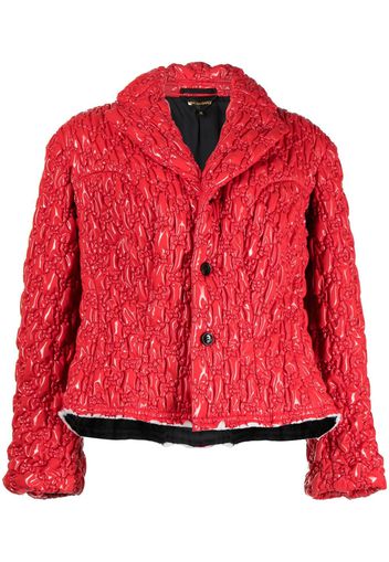 Comme Des Garçons puff-effect high-neck jacket - Red