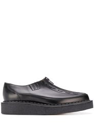 zipped chunky sole loafers