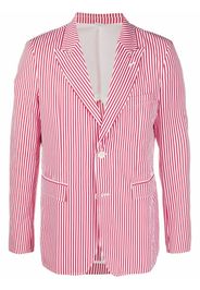 Comme Des Garçons Shirt oversized striped blazer - Red