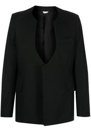 Comme Des Garçons Homme Plus collarless open blazer - Black