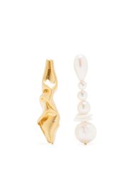 Completedworks "Notsobig" Crumple drop earrings - Gold