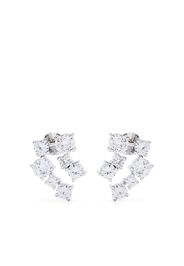 Completedworks crystal polished drop earrings - Silver