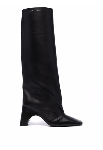 Coperni square-toe boots - Black