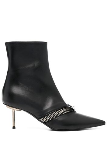 Coperni zip-detail leather ankle boots - Black