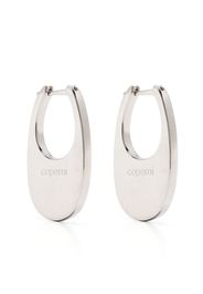 Coperni Medium Swipe logo earrings - Silver