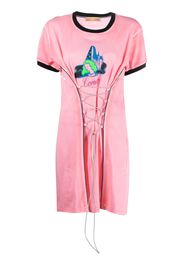 CORMIO Josefine lace-up dress - Pink