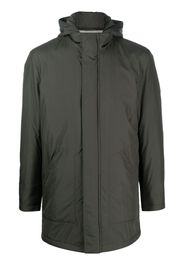 Corneliani zip-fasten hooded coat - Green