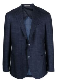 Corneliani single-breasted chambray blazer - Blue