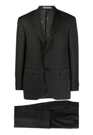 Corneliani checked single-breasted suit - Grey