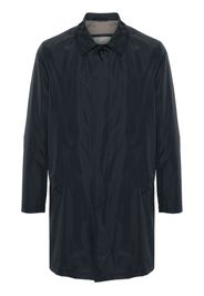 Corneliani spread-collar buttoned raincoat - Blue