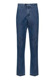 Corneliani mid-rise tapered jeans - Blue