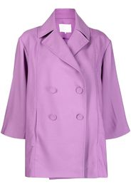 Costarellos double-breasted fitted blazer - Purple