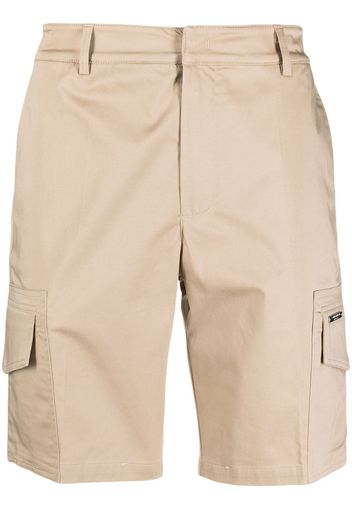 costume national contemporary logo-plaque concealed-fastening cargo shorts - Neutrals