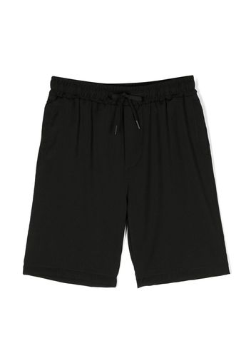 Costumein drawstring-waistband virgin-wool shorts - Black