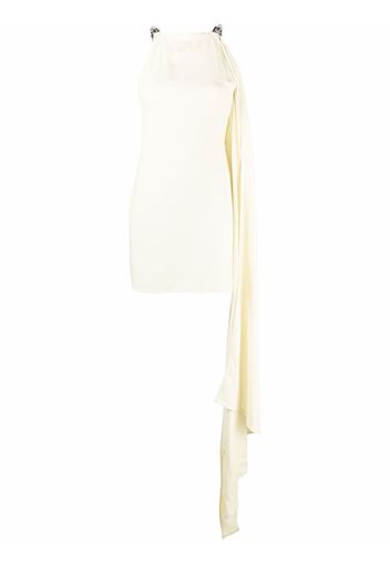 Courrèges draped panel mini dress - Yellow