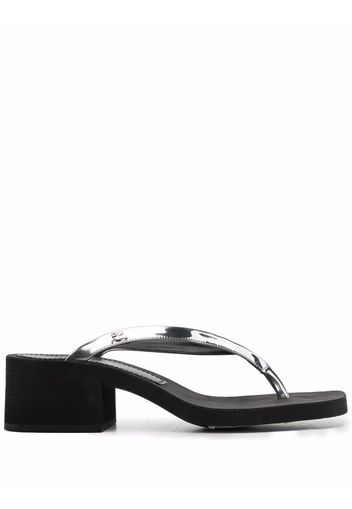 Courrèges chunky-heel flip-flops - Silver