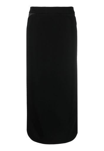 Courrèges high-waisted panelled midi skirt - Blue