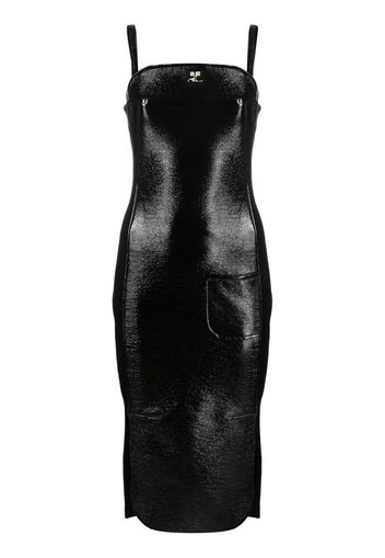 Courrèges bodycon panelled dress - Black