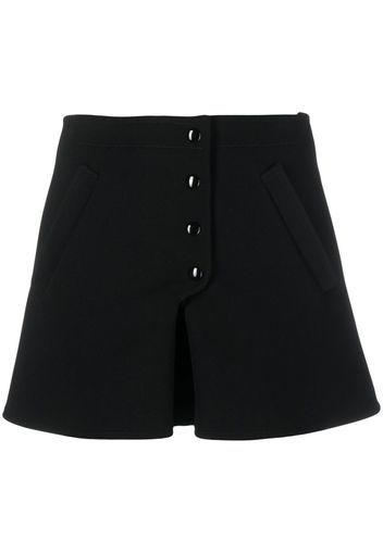 Courrèges buttoned-up A-line miniskirt - Black