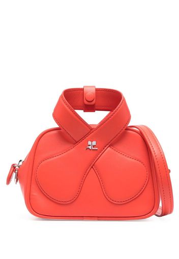 Courrèges twisted-strap logo tote bag - Red