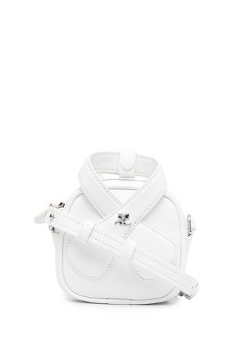 Courrèges Loop mini tote shoulder bag - White