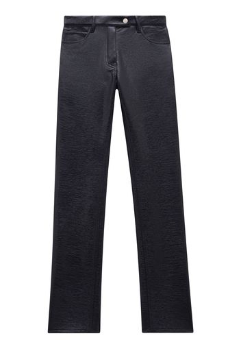 Courrèges Reedition vinyl straight-leg trousers - Blue