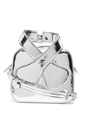 Courrèges Loop mirror mini bag - Silver