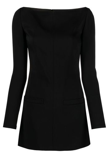 Courrèges off-shoulder mini dress - Black