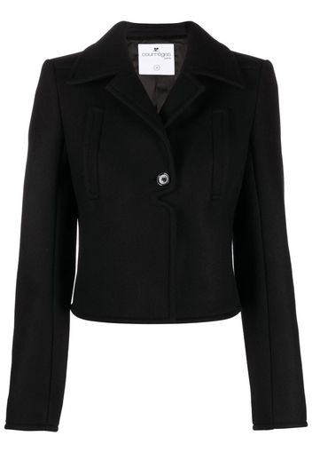 Courrèges single-breasted jacket - Black