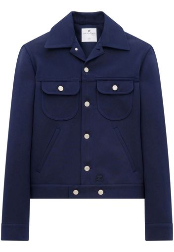 Courrèges button-up jacket - Blue