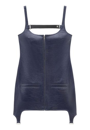 Courrèges cut-out zip-up dress - Blue