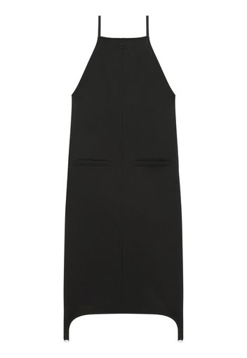 Courrèges square-neck midi dress - Black