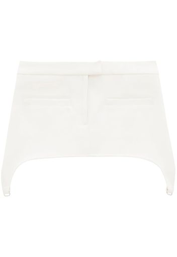 Courrèges asymmetric mini skirt - White