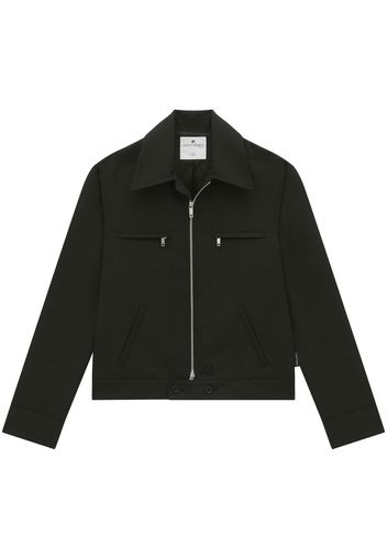 Courrèges zip-up shirt jacket - Black