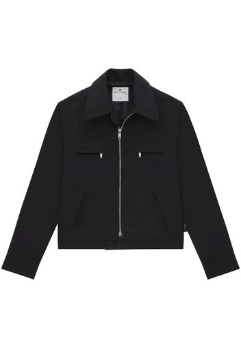 Courrèges zip-up workwear jacket - Blue