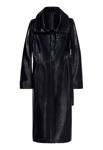 Courrèges Bi-Styling vinyl coat - Black