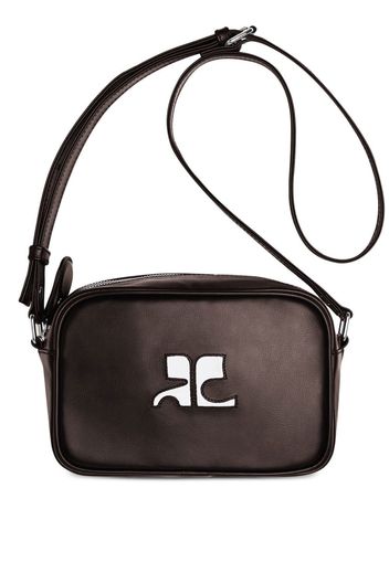 Courrèges Reedition leather camera bag - Brown