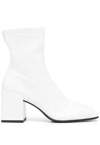 Courrèges leather ankle boots - White