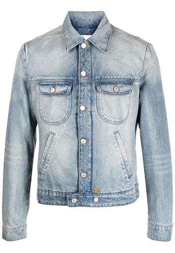 Courrèges acid-wash denim jacket - Blue