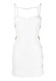 Courrèges Vinyl cut-out mini dress - White