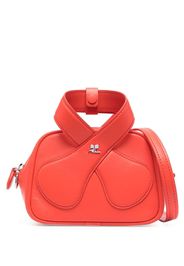 Courrèges twisted-strap logo tote bag - Red