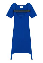 Courrèges maille racer bretelles short dress - Blue